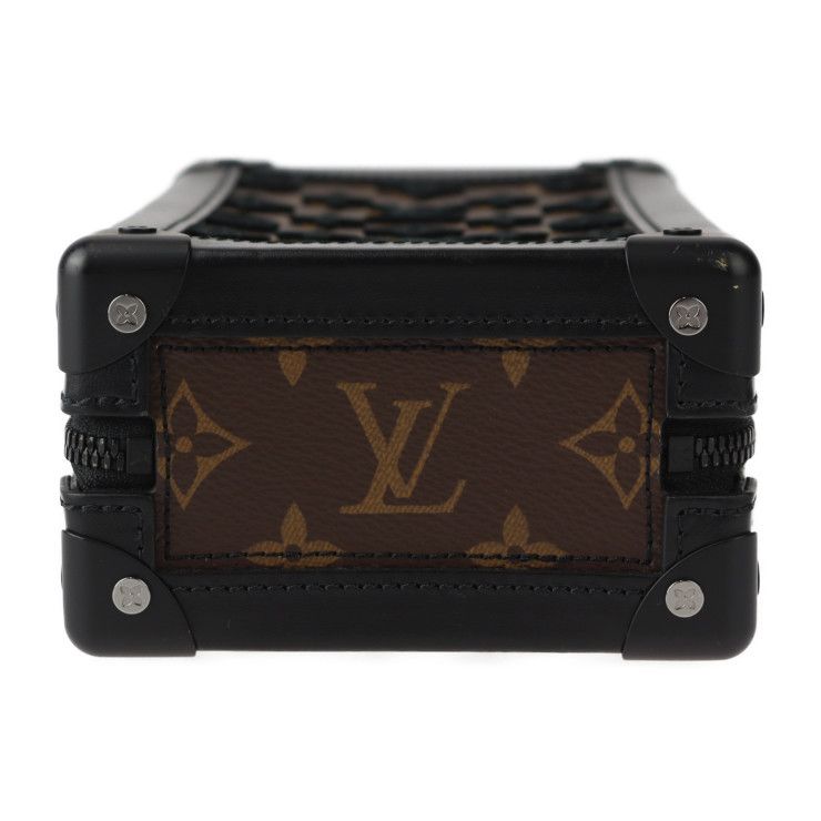 Louis Vuitton Vertical Soft Trunk Shoulder Bag M45044 Leather Monogram Tuftage