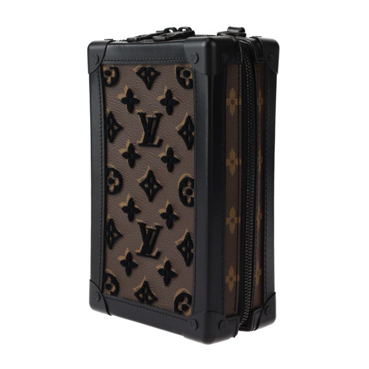 Louis Vuitton Vertical Soft Trunk Shoulder Bag M45044 Leather Monogram Tuftage