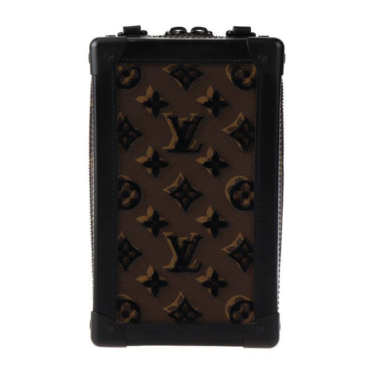 Louis Vuitton Vertical Soft Trunk Shoulder Bag M45044 Leather Monogram Tuftage