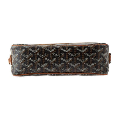 Goyard Cupveil PM Shoulder Bag - PVC Leather Black Brown Silver Hardware
