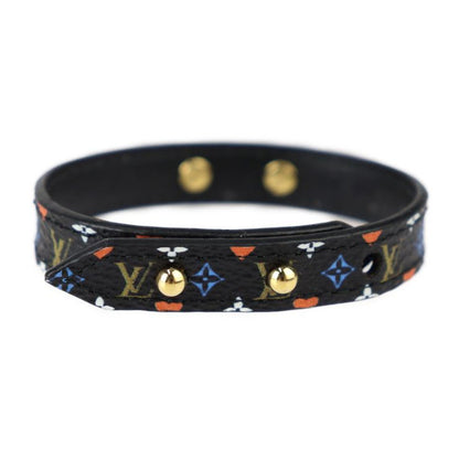 Louis Vuitton Bracelet Game On Collection Bracelet Mp285f PVC Leather Black