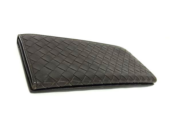 Bottega Veneta Wallet Intrecciato 120697 Brown Leather Men's Knee Fold Long