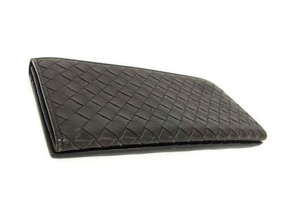 Bottega Veneta Wallet Intrecciato 120697 Brown Leather Men's Knee Fold Long