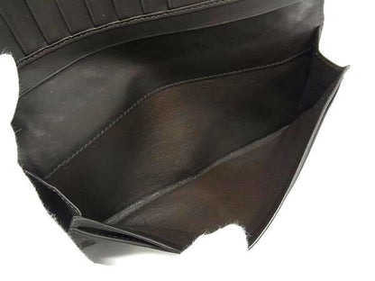 Bottega Veneta Wallet Intrecciato 120697 Brown Leather Men's Knee Fold Long