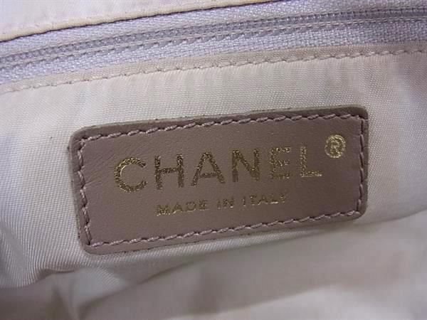 Chanel Shoulder Bag New Travel Line A15828 Beige Nylon Canvas And Leather
