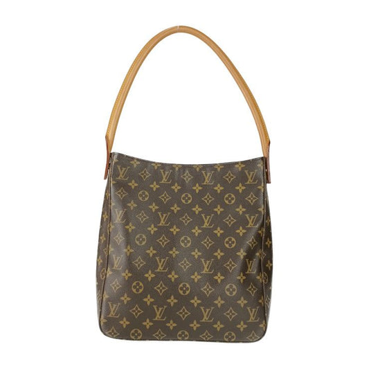 Louis Vuitton Shoulder Bag Looping GM M51145 Brown Gold Hardware Monogram