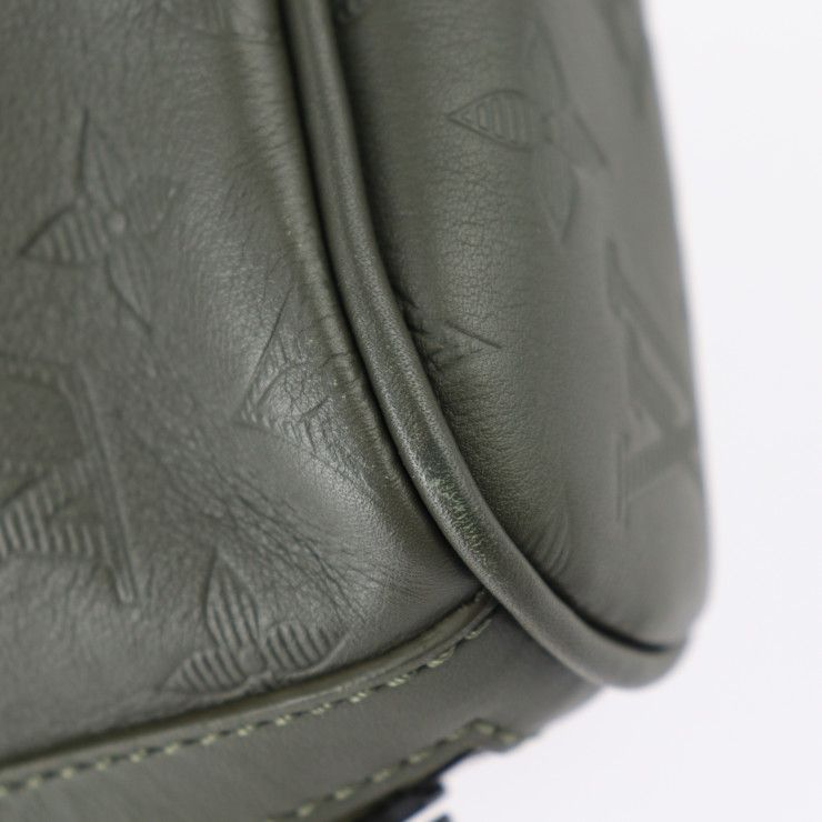 Louis Vuitton Choix Ring Bag Shoulder Bag M44634 Leather Khaki Black Monogram