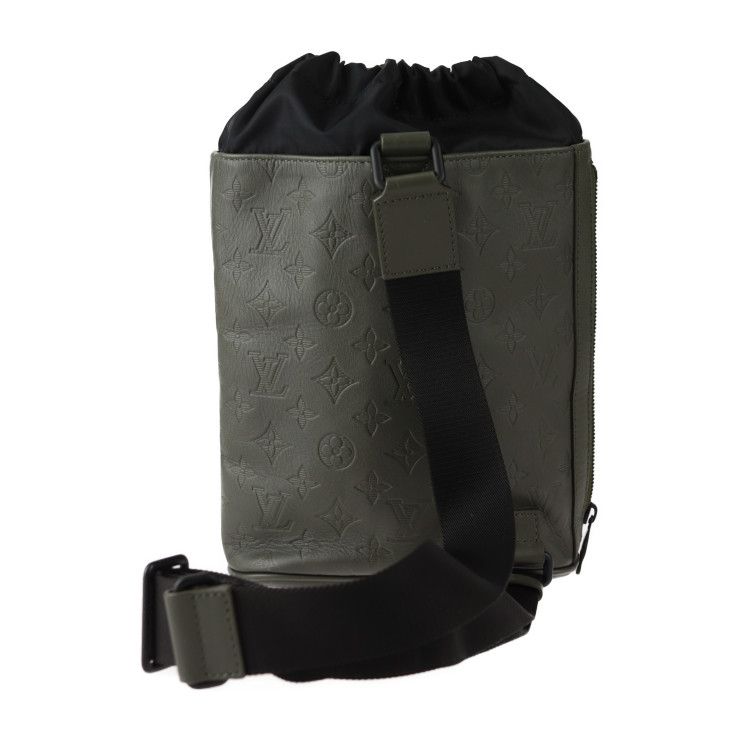 Louis Vuitton Choix Ring Bag Shoulder Bag M44634 Leather Khaki Black Monogram