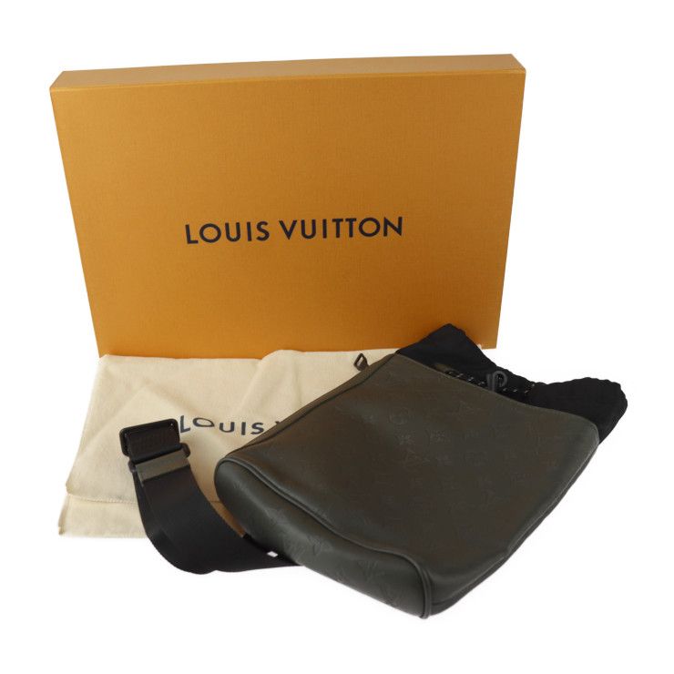 Louis Vuitton Choix Ring Bag Shoulder Bag M44634 Leather Khaki Black Monogram