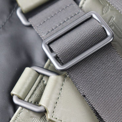 Louis Vuitton Choix Ring Bag Shoulder Bag M44634 Leather Khaki Black Monogram