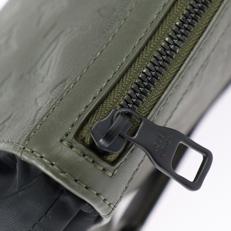 Louis Vuitton Choix Ring Bag Shoulder Bag M44634 Leather Khaki Black Monogram