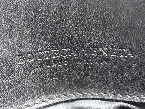 Bottega Veneta Business Bag Intrecciato 122139 Black Leather Men Silver Hardware