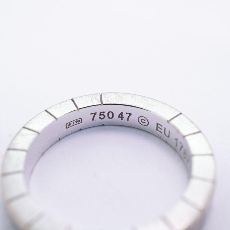 Cartier Ring Lanier 18K White Gold White Gold #47 Ladies