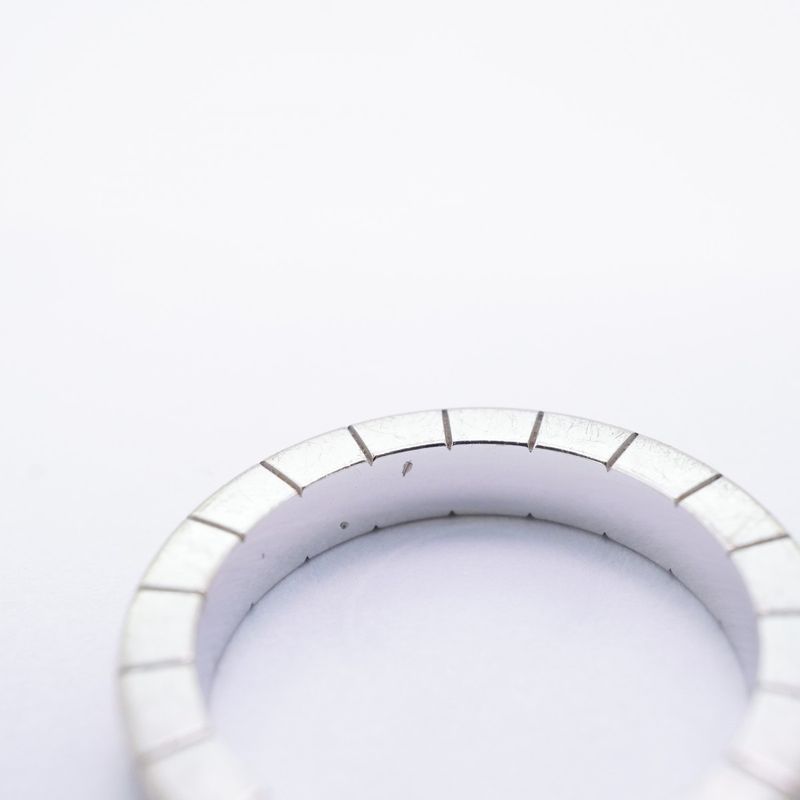 Cartier Ring Lanier 18K White Gold White Gold #47 Ladies