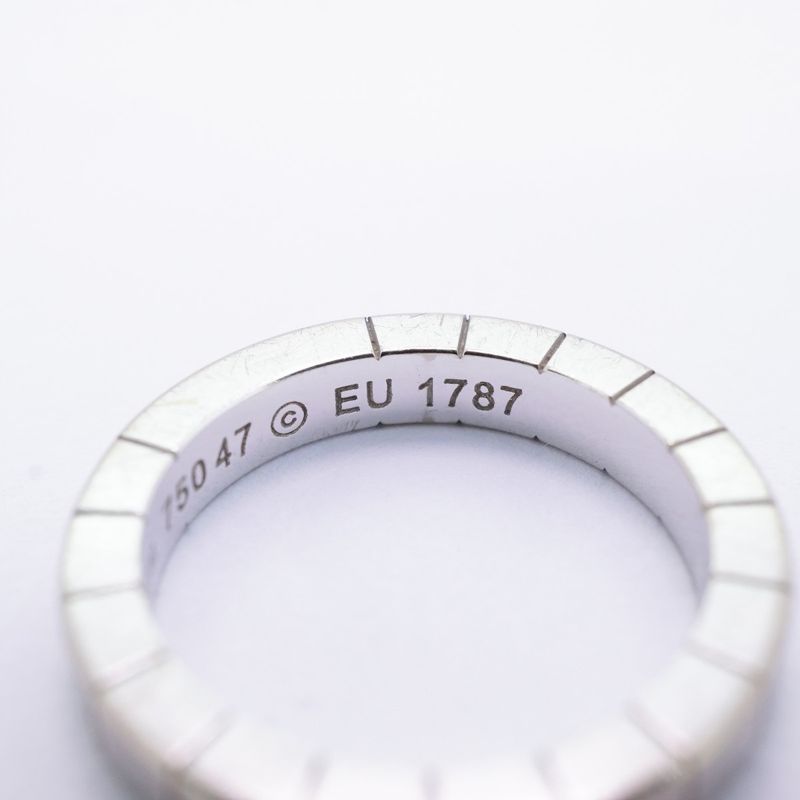 Cartier Ring Lanier 18K White Gold White Gold #47 Ladies