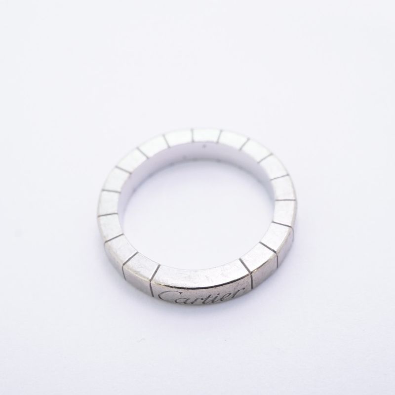 Cartier Ring Lanier 18K White Gold White Gold #47 Ladies