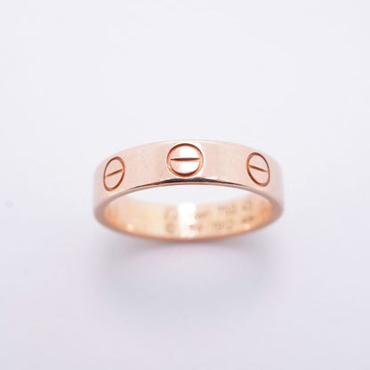 Cartier Ring Mini Love 18K Pink Gold Pink Gold #45 Ladies