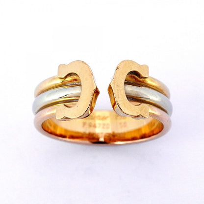 Cartier Ring 2C 18K Yellow Gold Yellow Gold 18K White Gold White Gold 18K Pink
