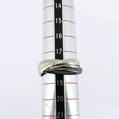 Cartier Ring Trinity Classic Model 18K White Gold White Gold Ceramic Black #58