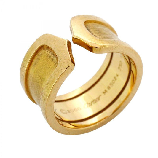 Cartier Ring C2 18K Yellow Gold Yellow Gold #51 Ladies