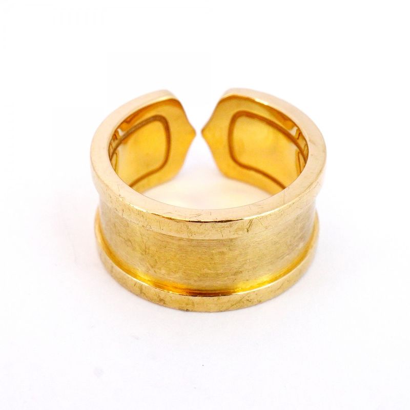 Cartier Ring C2 18K Yellow Gold Yellow Gold #51 Ladies