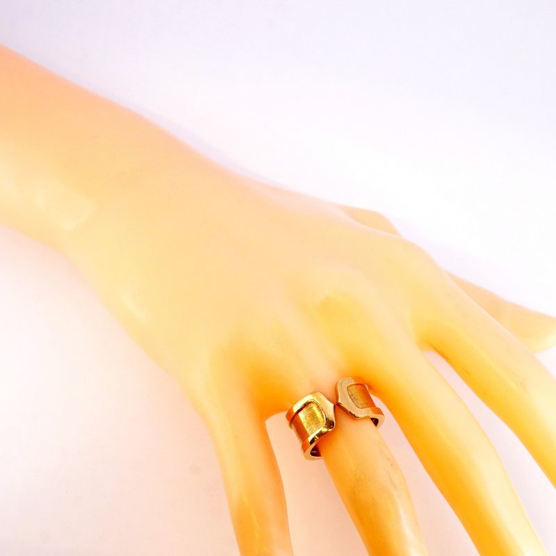 Cartier Ring C2 18K Yellow Gold Yellow Gold #51 Ladies