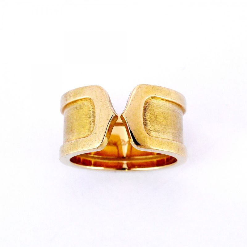 Cartier Ring C2 18K Yellow Gold Yellow Gold #51 Ladies