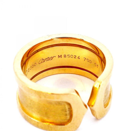Cartier Ring C2 18K Yellow Gold Yellow Gold #51 Ladies