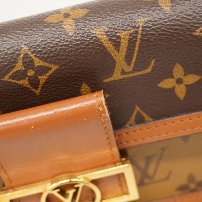 Louis Vuitton Shoulder Bag Monogram Reverse Portefeuille Dauphine M68746 Brown