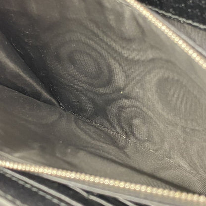 Gucci Shoulder Wallet Duo Nuosos 401231 Denim Black Silver Hardware Women's