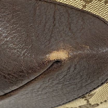 Gucci Tote Bag GG Canvas 247237 Canvas Brown Gold Hardware