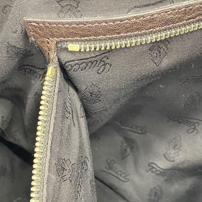 Gucci Tote Bag GG Canvas 247237 Canvas Brown Gold Hardware