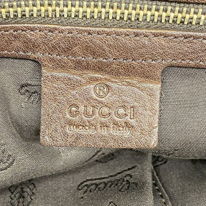 Gucci Tote Bag GG Canvas 247237 Canvas Brown Gold Hardware