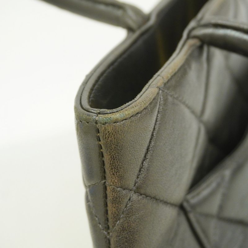 Chanel Tote Bag Revival Tote Lambskin Black Gold Hardware Women's