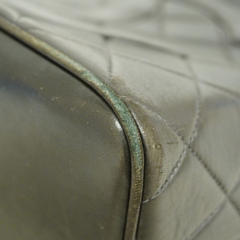 Chanel Tote Bag Revival Tote Lambskin Black Gold Hardware Women's