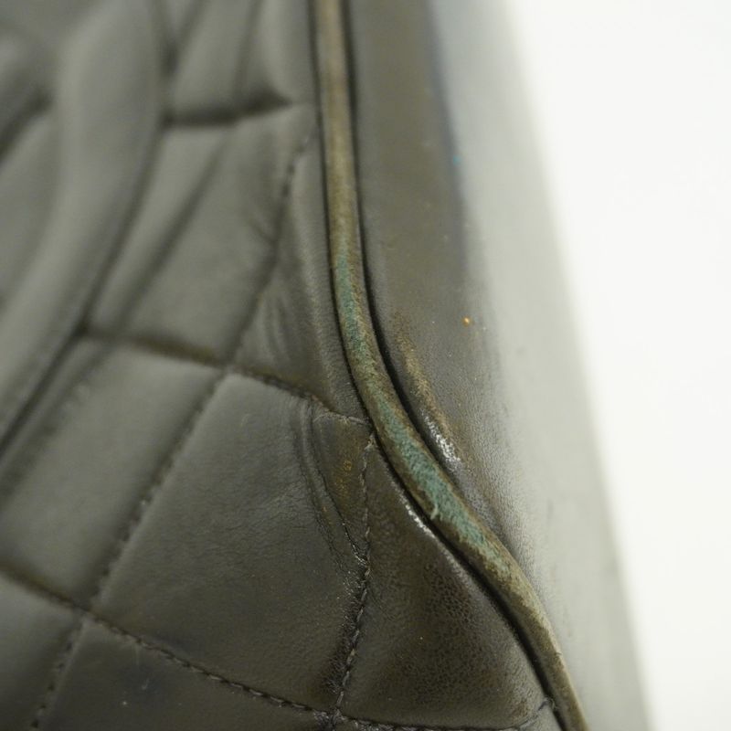 Chanel Tote Bag Revival Tote Lambskin Black Gold Hardware Women's