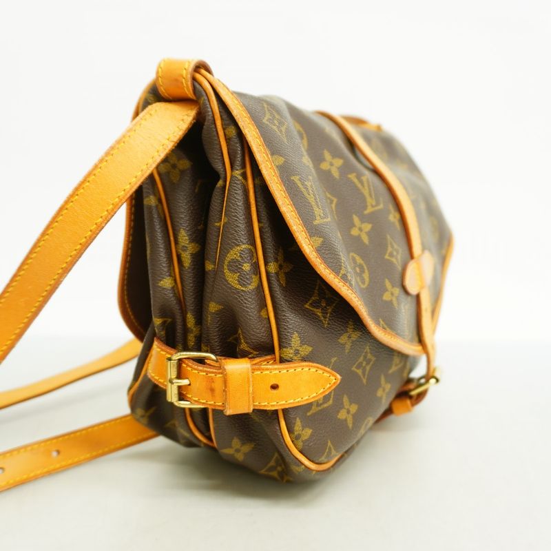 Louis Vuitton Shoulder Bag Monogram Saumur 30 M42256 Brown Ladies