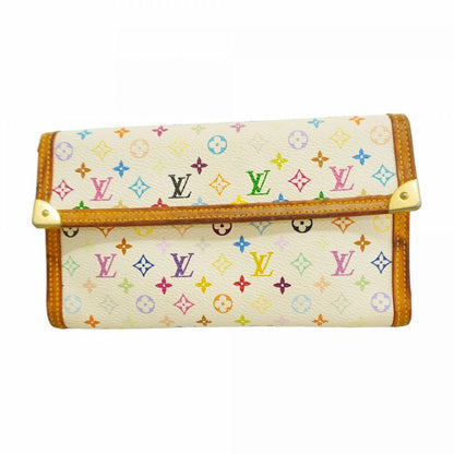 Louis Vuitton Trifold Long Wallet Monogram Multicolor Porte Trésor International