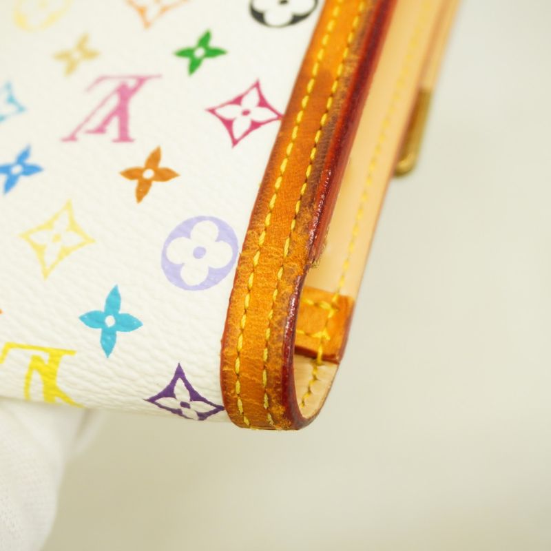 Louis Vuitton Trifold Long Wallet Monogram Multicolor Porte Trésor International