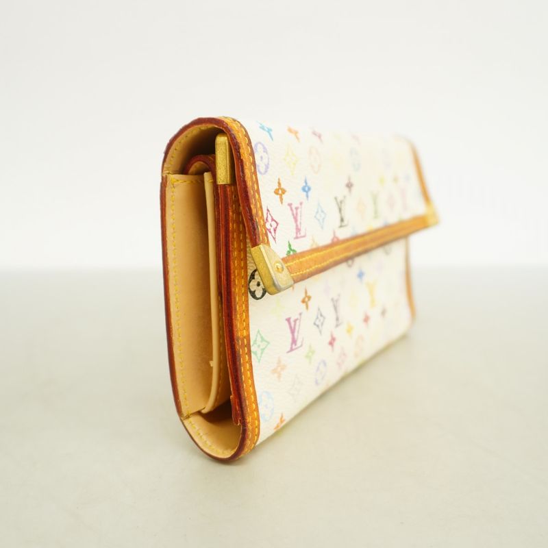 Louis Vuitton Trifold Long Wallet Monogram Multicolor Porte Trésor International