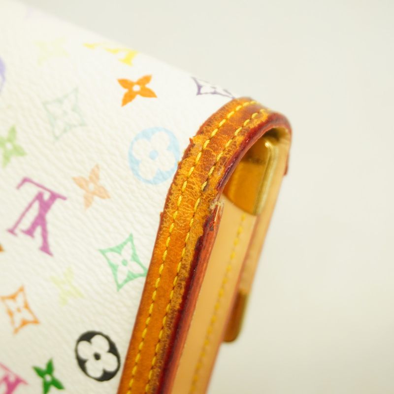 Louis Vuitton Trifold Long Wallet Monogram Multicolor Porte Trésor International