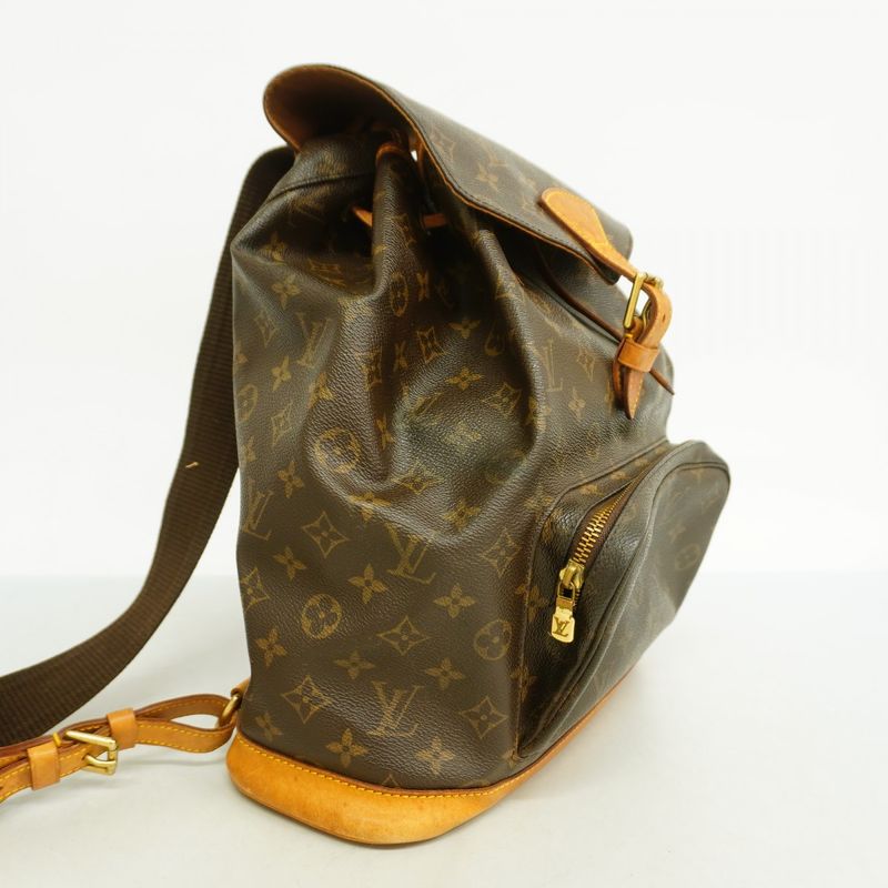 Louis Vuitton Backpack Daypack Monogram Montsouris GM M51135 Brown Women's