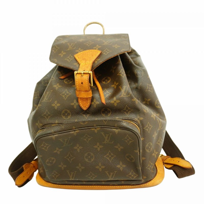 Louis Vuitton Backpack Daypack Monogram Montsouris GM M51135 Brown Women's
