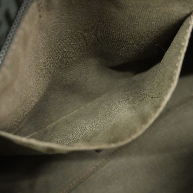 Fendi Tote Bag Zucchino Nylon Canvas Black Chien Pan Gold Hardware Women's