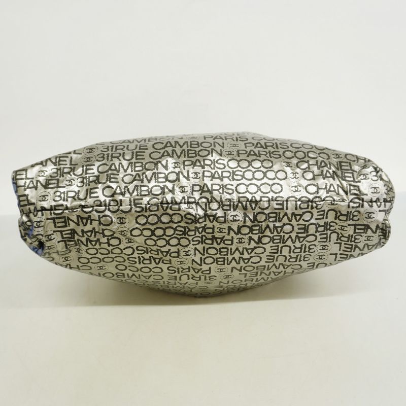 Chanel Tote Bag Unlimited Nylon Gray Silver Hardware Women's