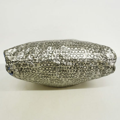 Chanel Tote Bag Unlimited Nylon Gray Silver Hardware Women's