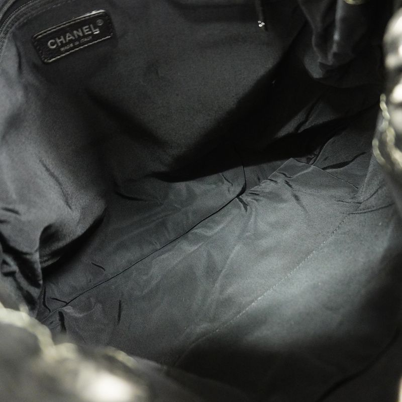 Chanel Tote Bag Unlimited Nylon Gray Silver Hardware Women's