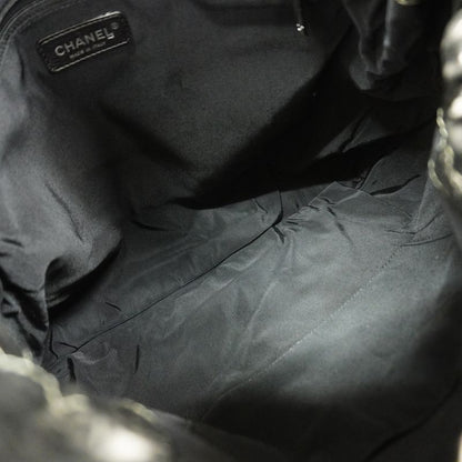 Chanel Tote Bag Unlimited Nylon Gray Silver Hardware Women's