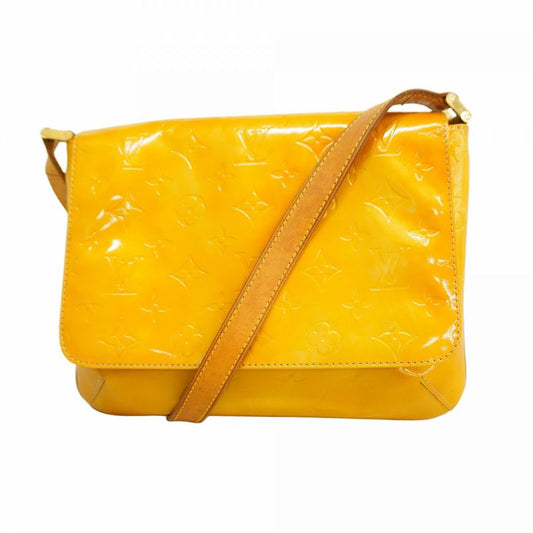 Louis Vuitton Shoulder Bag Vernis Thompson Street M91008 Beige Women's