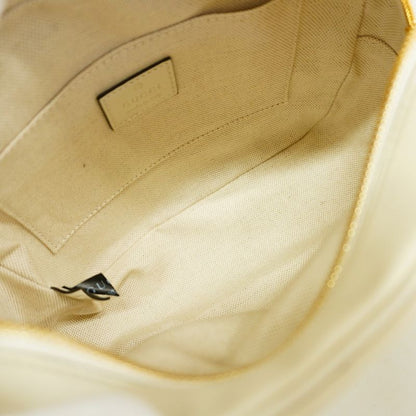 Gucci Shoulder Bag Blondi 742360 Leather White Gold Hardware Women